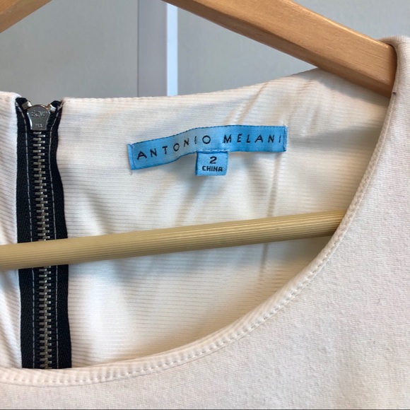 Antonio Melani Color Block Dress in Black & White - Picture 2 of 3